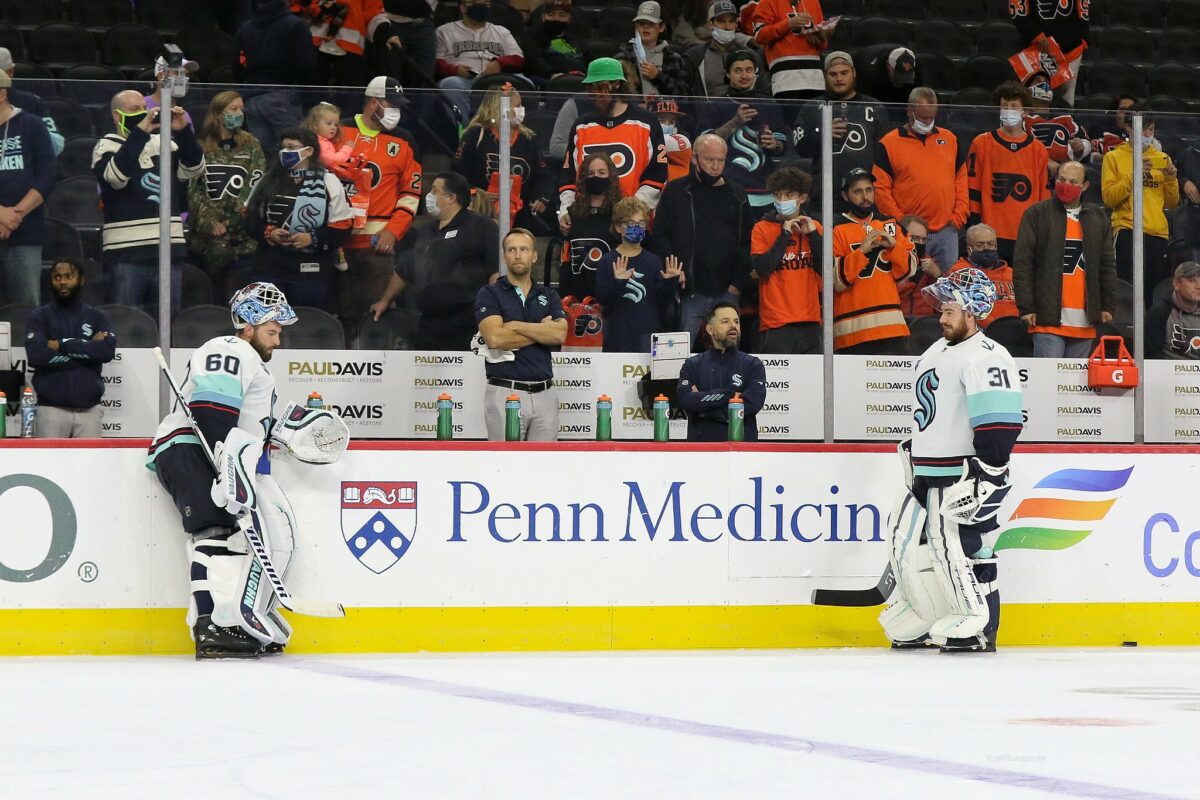 Chris Driedger and Philipp Grubauer, Seattle Kraken