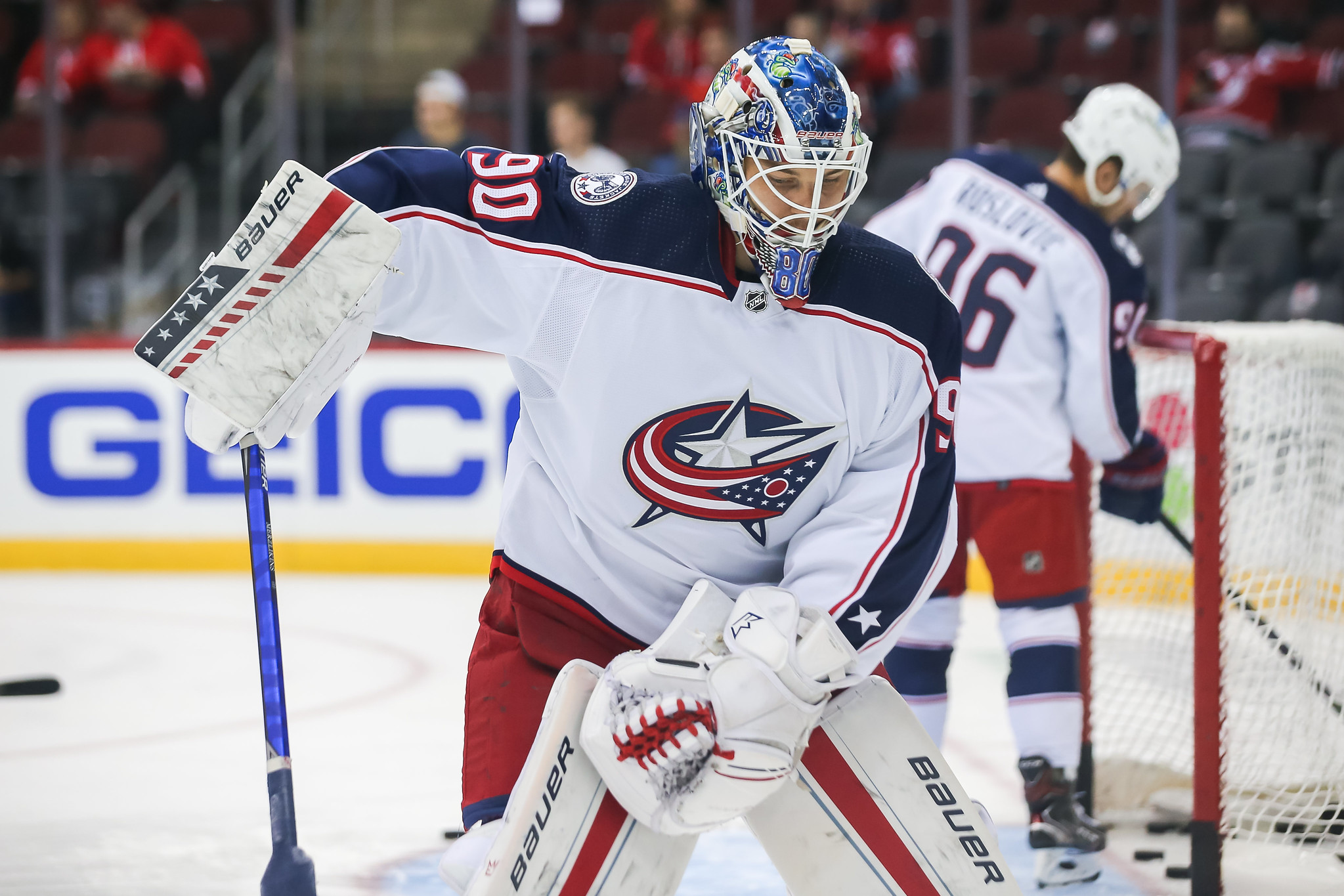 Columbus Blue Jackets' Elvis Merzlikins tries to move on after