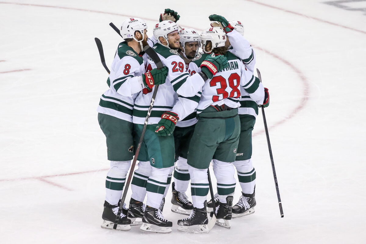 Minnesota Wild Celebrate-Wild's Kaprizov, Boldy & Fiala Help Secure Win Over Ducks