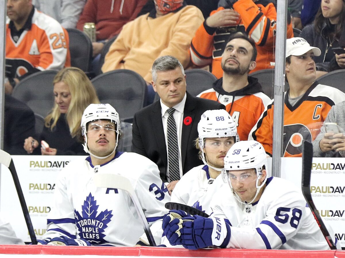 Sheldon Keefe Toronto Maple Leafs-NHL Sound Bites: Maple Leafs' Keefe & Penguins' Crosby Hat Trick