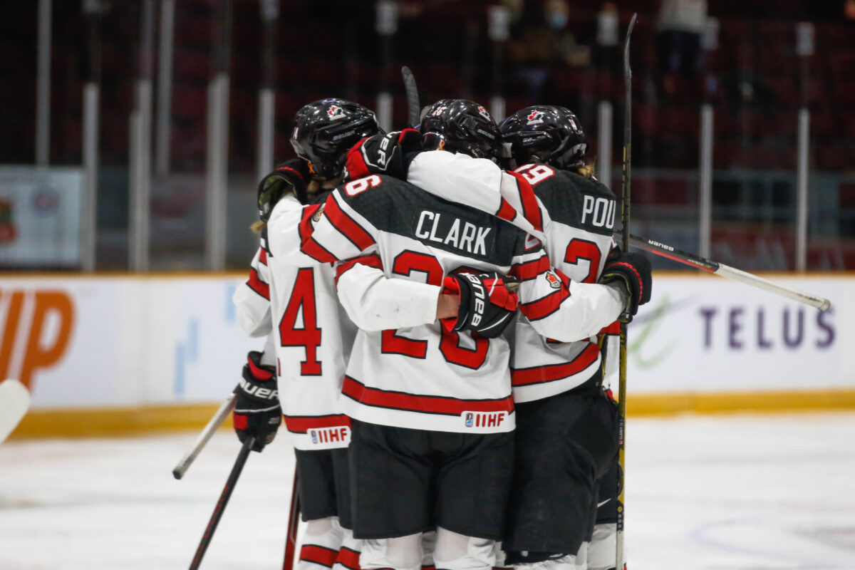 Canada Women's National Team Celebrates