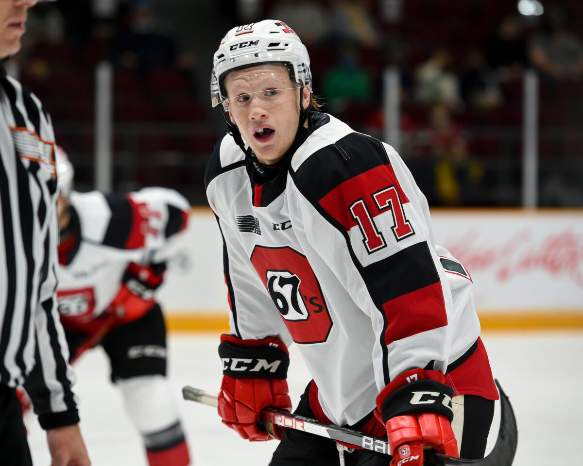 Brady Stonehouse Ottawa 67's-Senators 2022 NHL Draft Targets: Brady Stonehouse