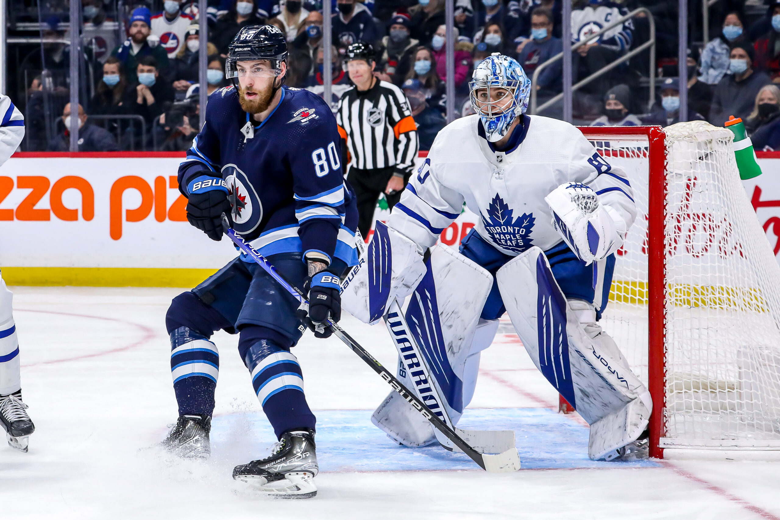 Pierre-Luc Dubois Joseph Woll Winnipeg Jets Toronto Maple Leafs