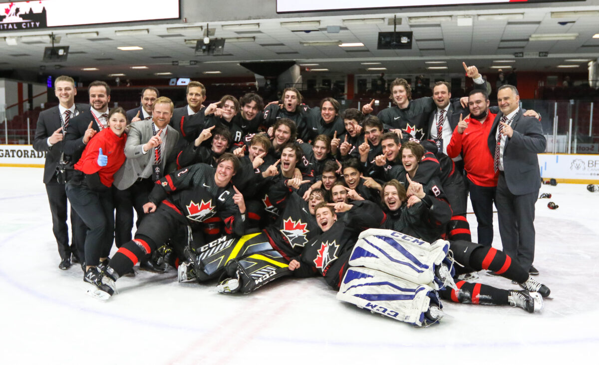 Team Black celebrates gold medal