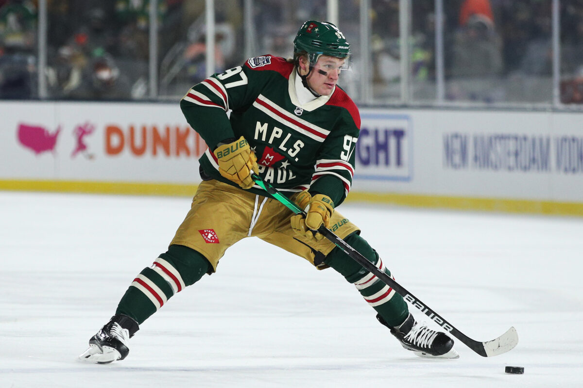 Kirill Kaprizov Minnesota Wild Winter Classic-Dallas Stars Game Day: 4/14/22 vs Minnesota Wild 