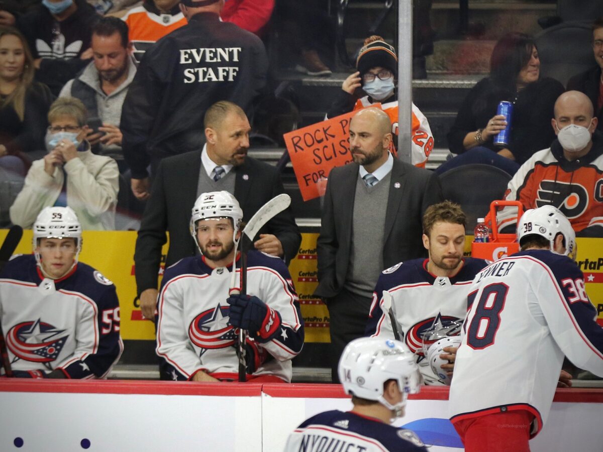 Brad Larsen and Pascal Vincent, Columbus Blue Jackets