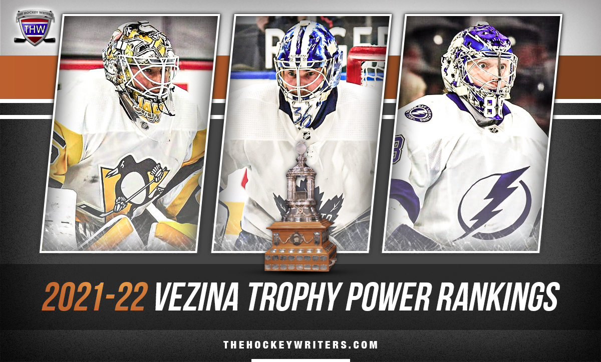 2021-22 Vezina Trophy Power Rankings Andrei Vasilevskiy, Tristan Jarry and JackCampbell