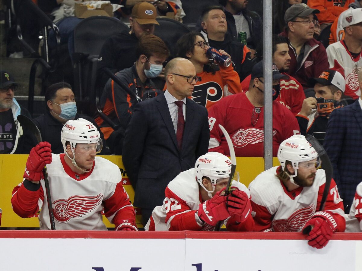 Detroit Red Wings coach Jeff Blashill