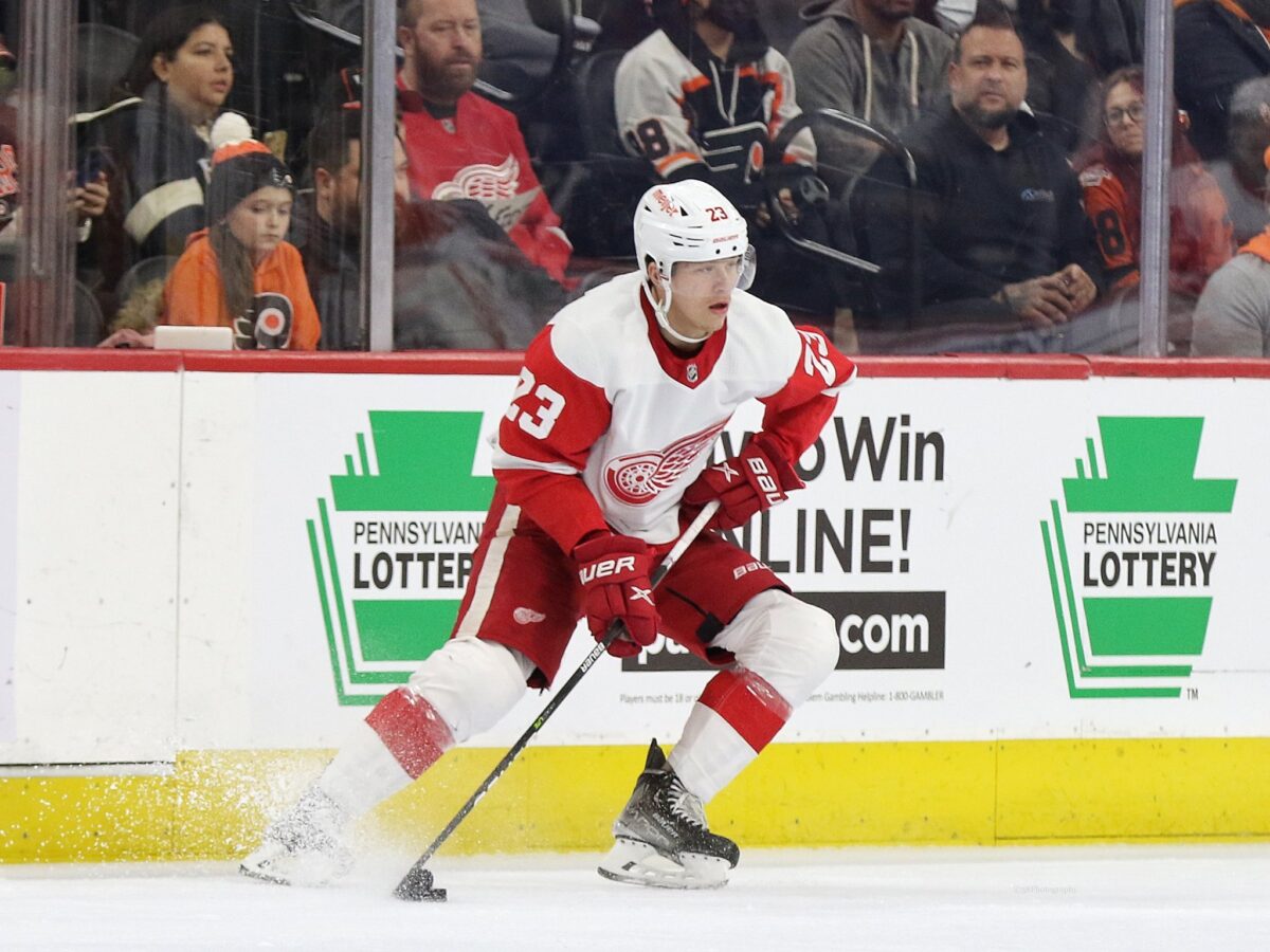 Lucas Raymond signs entry-level contract with Red Wings