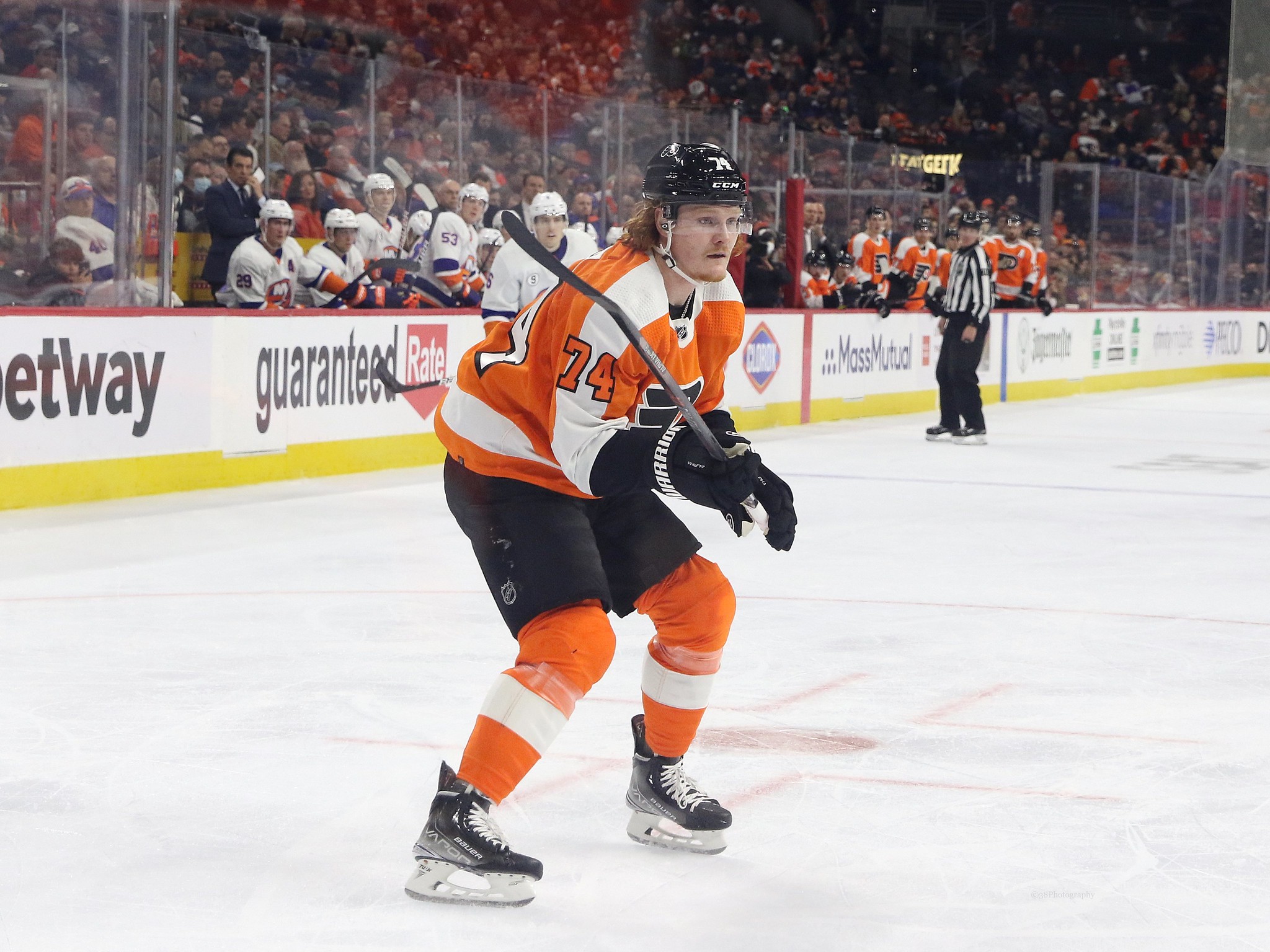 Tippett Shows Signs of Potential in Flyers Debut