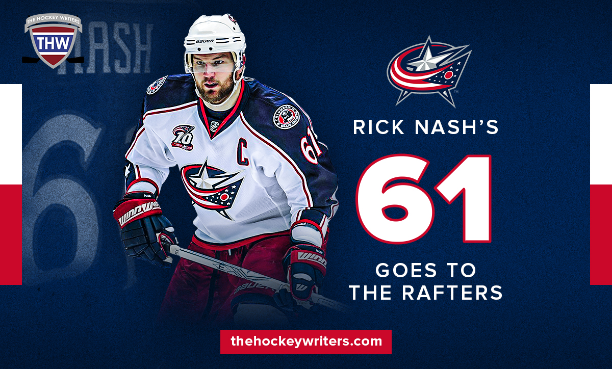 Rick Nash’s 61 Goes to the Rafters Columbus Blue Jackets