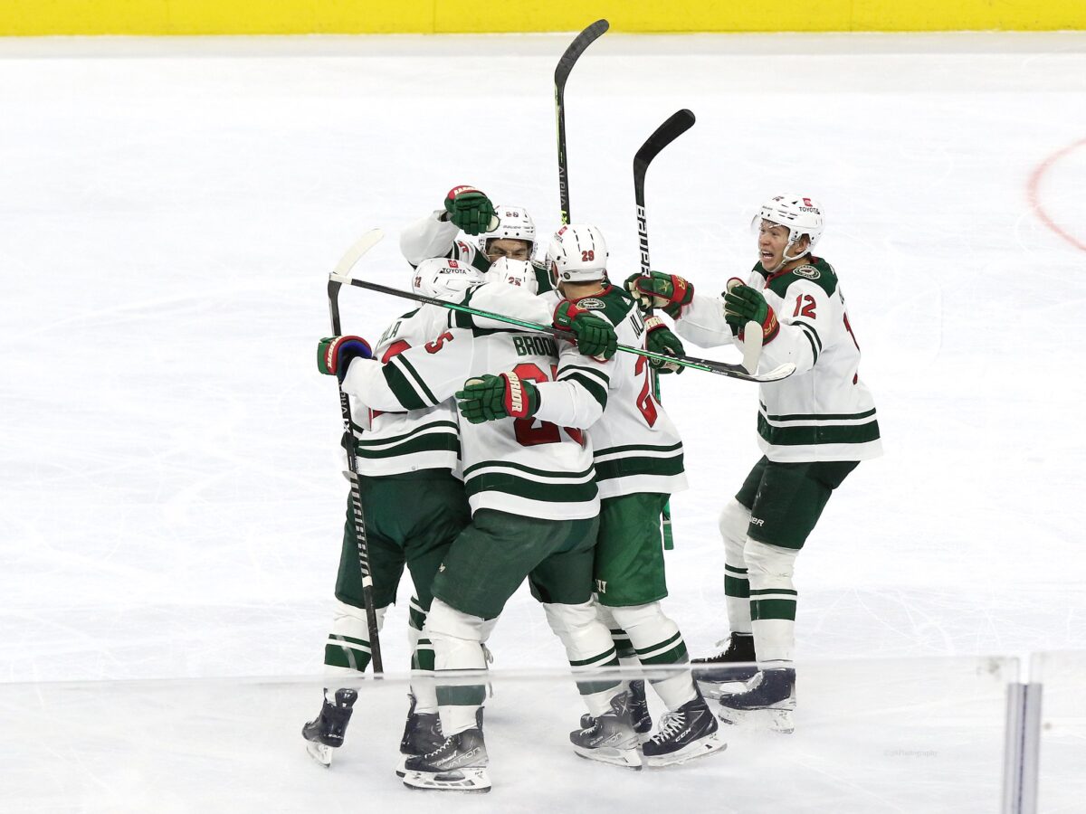 Minnesota Wild Goal Celebration Matt Boldy