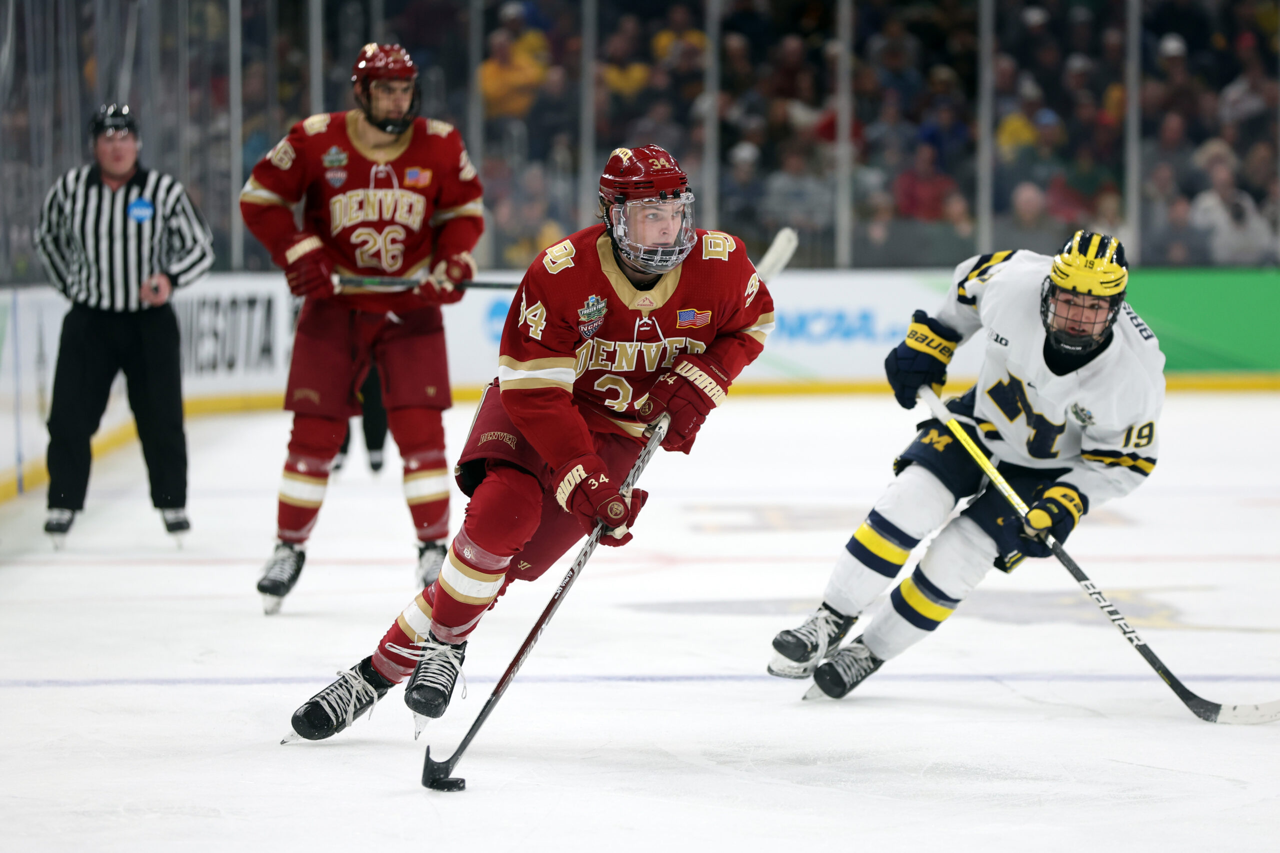 Red Wings draft pick Carter Mazur lighting the lamp for University of  Denver – Trentonian