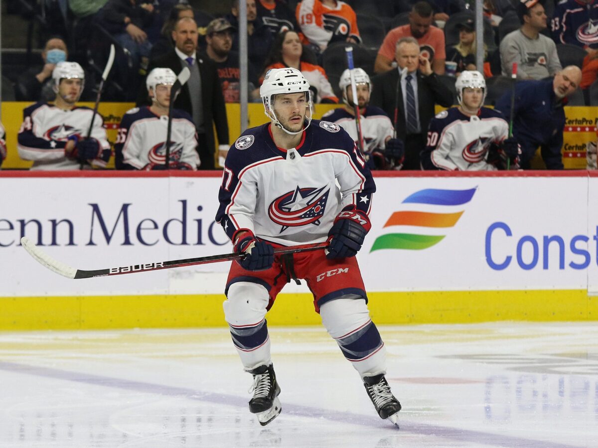 Justin Danforth Columbus Blue Jackets