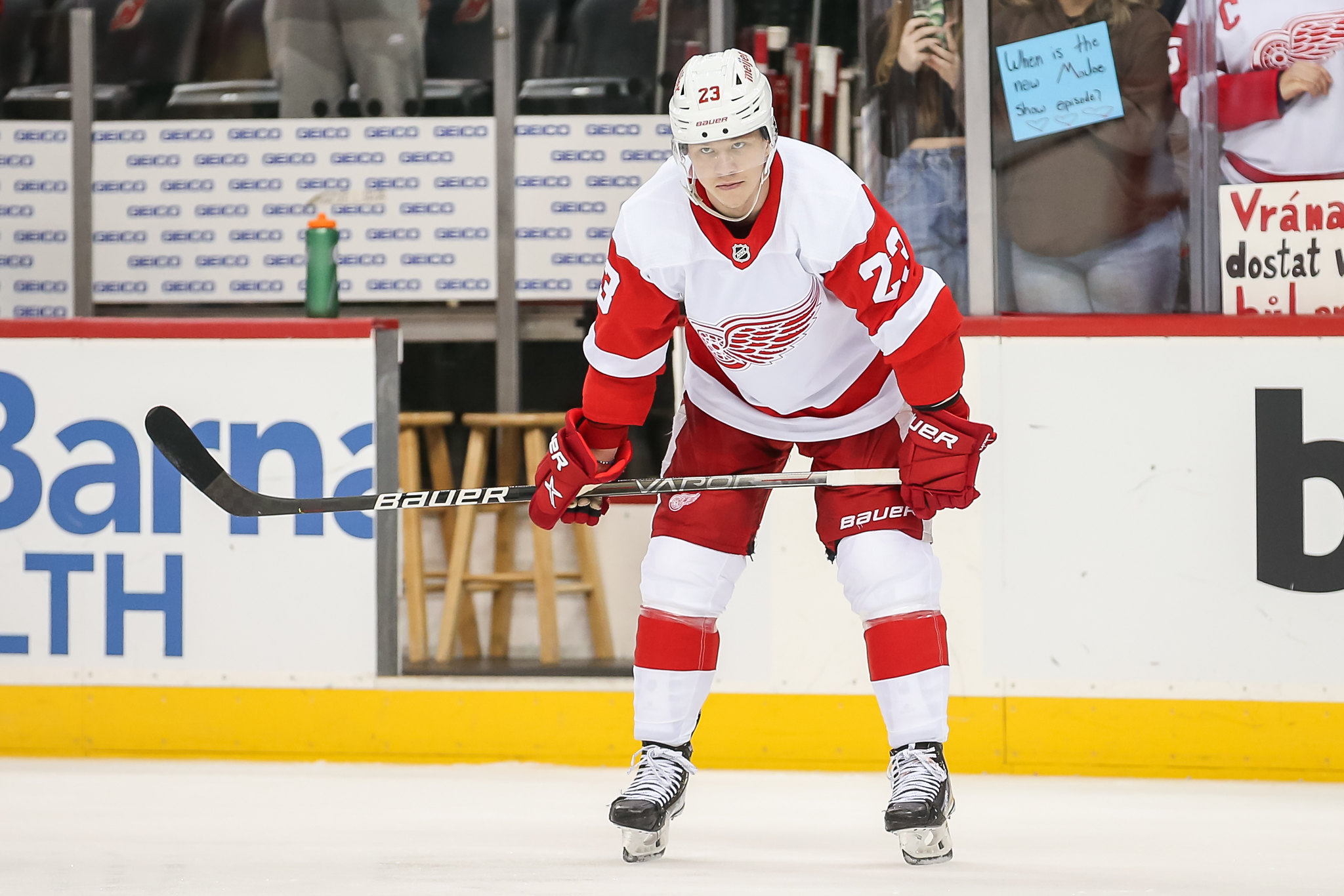 Red Wings: Second-year forward Lucas Raymond continues to shine