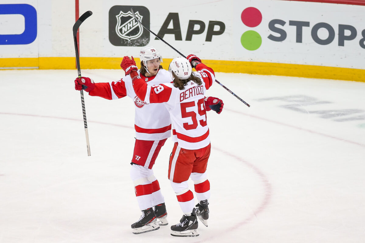 Tyler Bertuzzi Oskar Sundqvist Detroit Red Wings