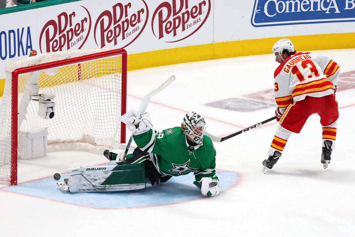 Jake Oettinger Dallas Stars Johnny Gaudreau Calgary Flames