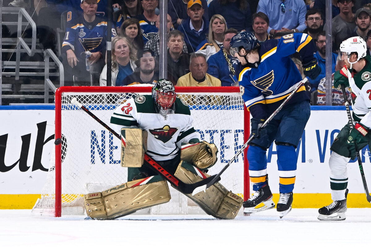 Marc-Andre Fleury Minnesota Wild Robert Thomas St. Louis Blues