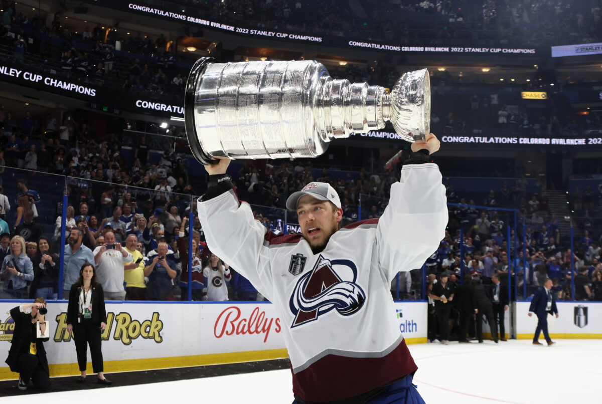 Avalanche Player Drops Stanley Cup