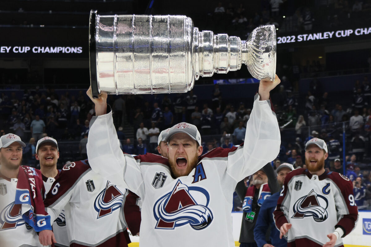 Nathan MacKinnon Colorado Avalanche 2022 Stanley Cup