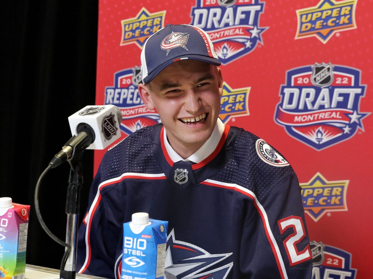 David Jiricek Columbus Blue Jackets 2022 Draft