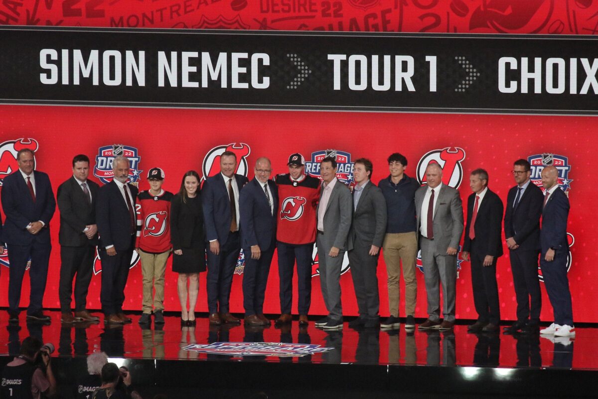 Simon Nemec New Jersey Devils 2022 Draft