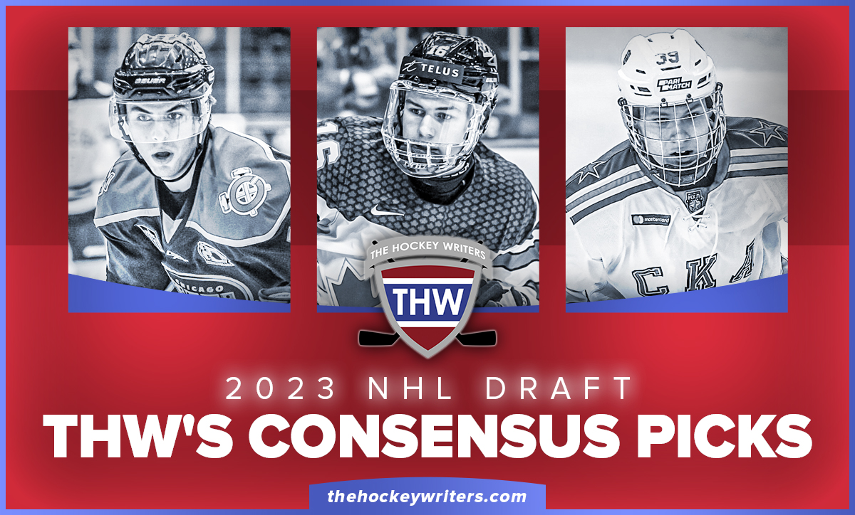 2023 NHL Draft THW Consensus Picks Rankings Connor Bedard Adam Fantilli Matvei Michkov