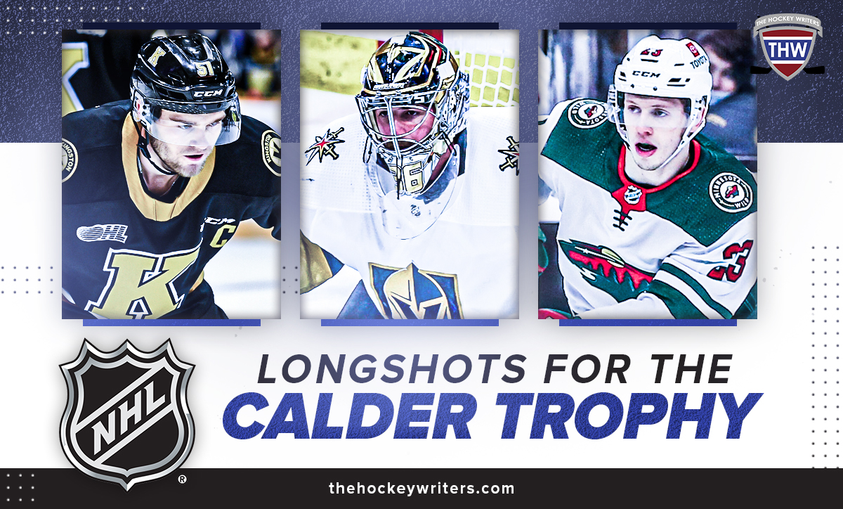 Longshots for the Calder Trophy Marco Rossi, Shane Wright, and Logan Thompson