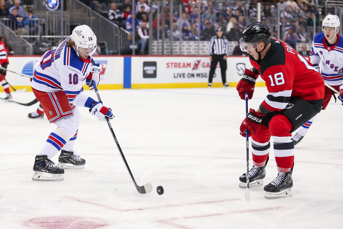 Artemi Panarin New York Rangers Ondrej Palat New Jersey Devils