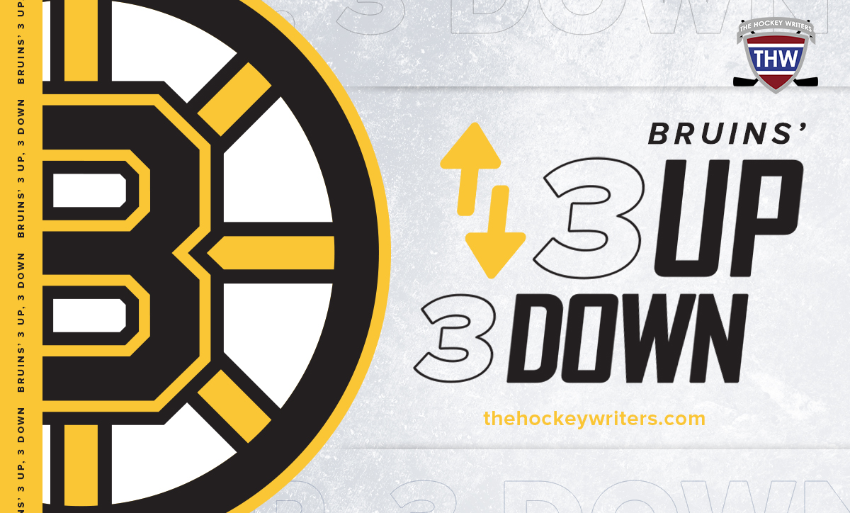 Boston Bruins 3 Up, 3 Down