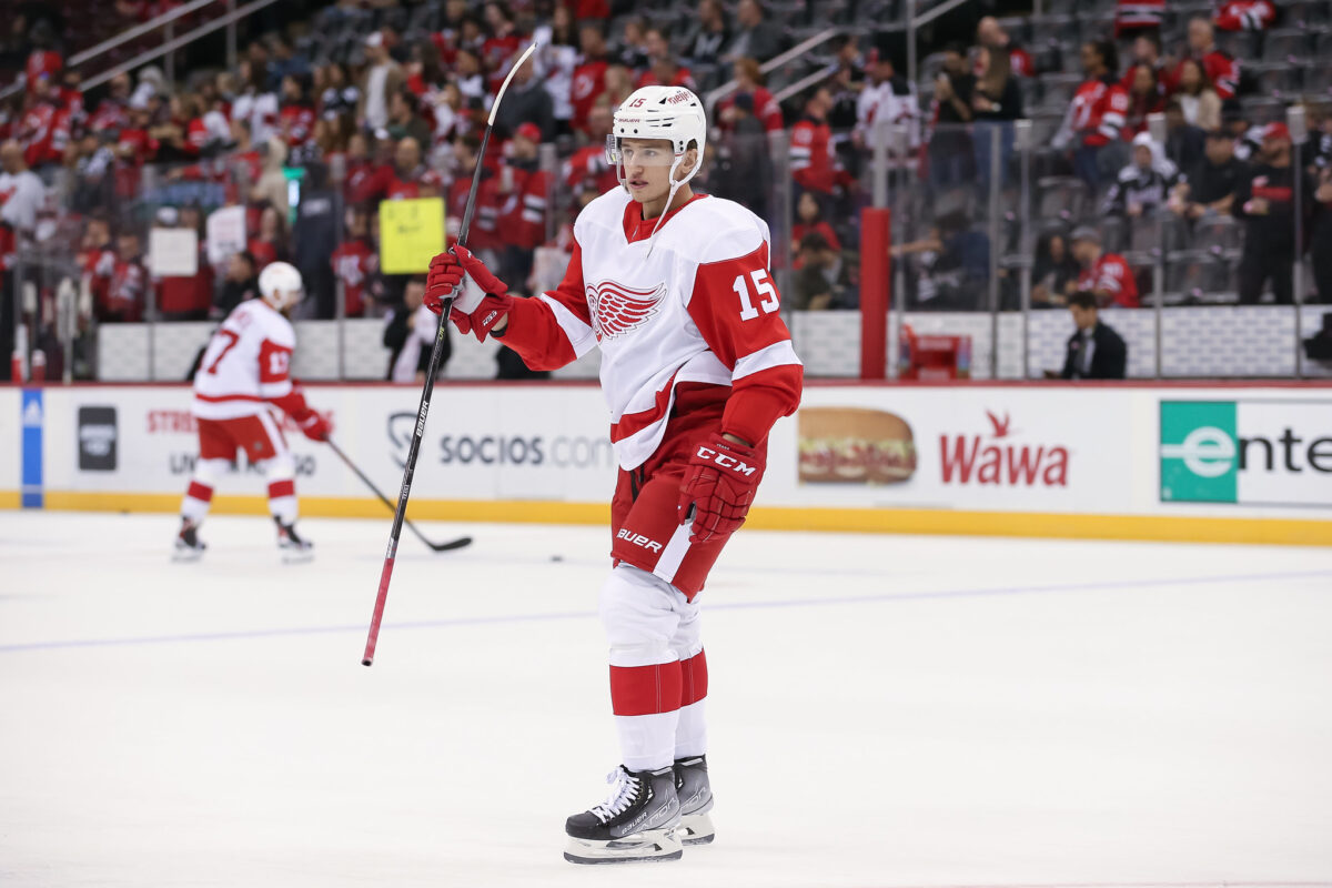 Jakub Vrana of the Detroit Red Wings