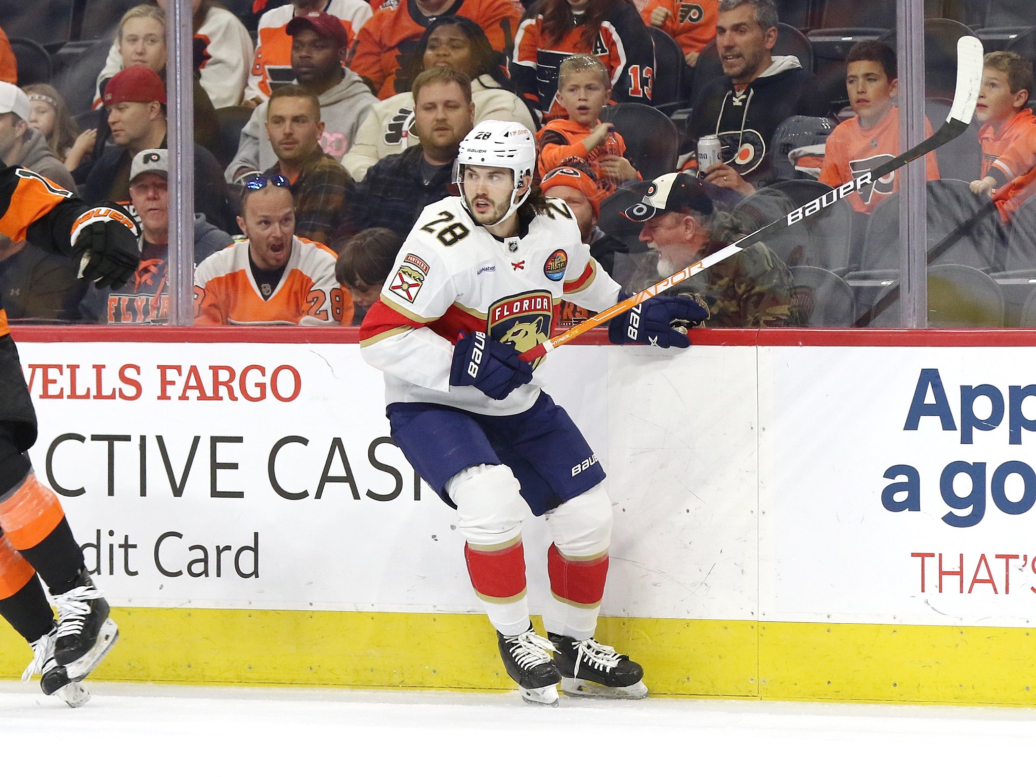 NHL profile photo on Florida Panthers player Josh Mahura during a