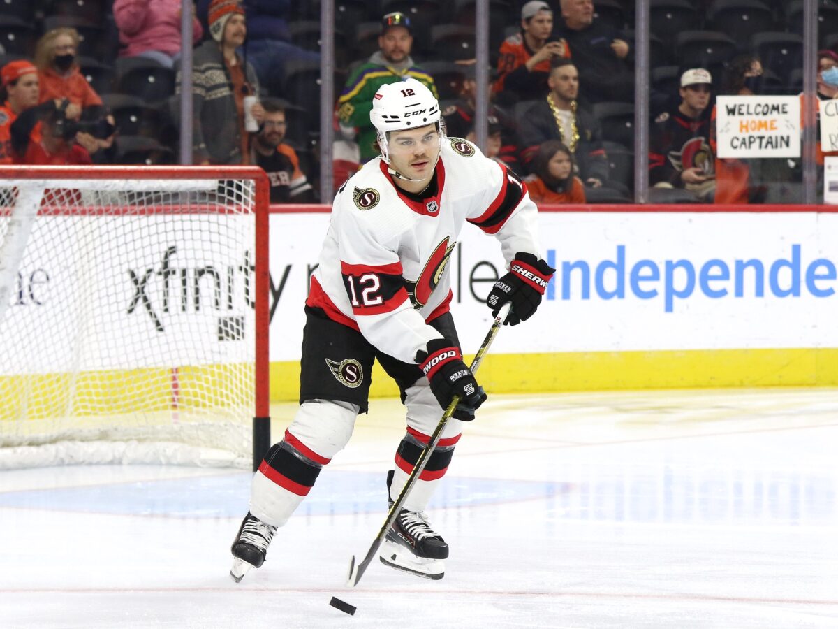Potential Detroit Red Wings trade target Alex DeBrincat of the Ottawa Senators