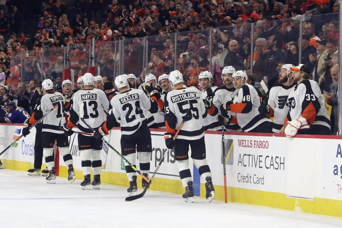 Philadelphia Flyers Bench Celebration