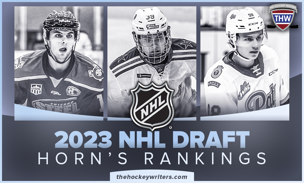 2023 NHL Draft Horn'’s Rankings Connor Bedard Adam Fantilli Matvei Michkov