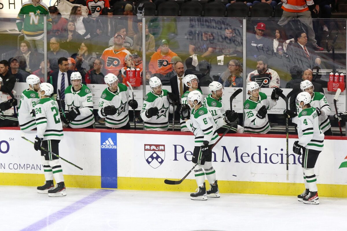 Dallas Stars Bench Celebration