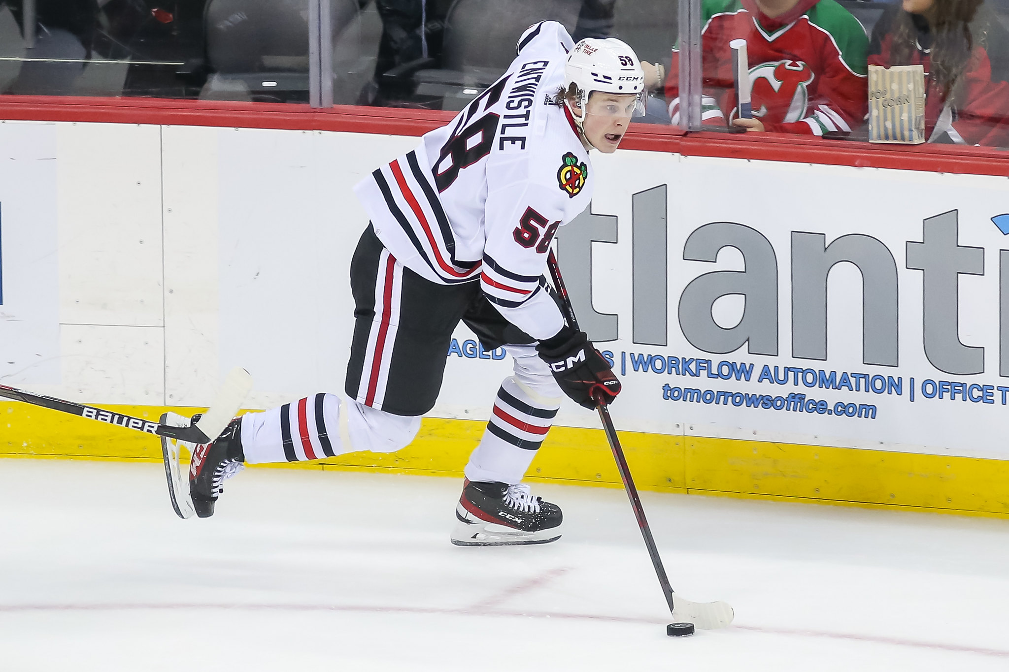 Blackhawks Entwistle Backs Up Words With Strong Start to Season The