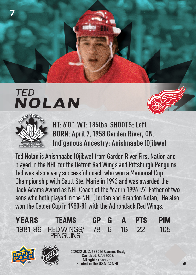 Ted Nolan, Indigenous Rookies