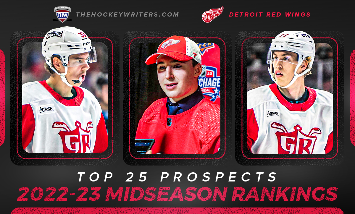Detroit Red Wings Top 25 Prospects: 2022-23 Midseason Rankings Simon Edvinsson, Marco Kasper, Albert Johansson