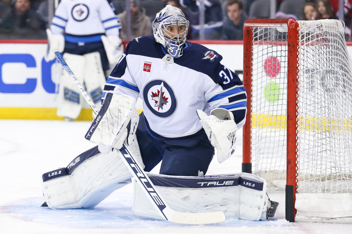 Connor Hellebuyck is likely to be moved this offseason and could be a target of the Devils
