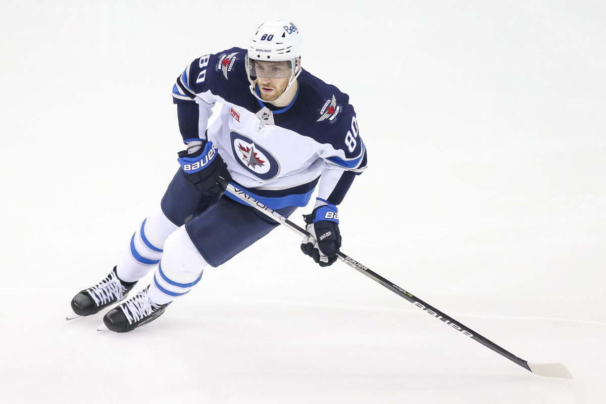 Potential Detroit Red Wings trade target Pierre-Luc Dubois of the Winnipeg Jets