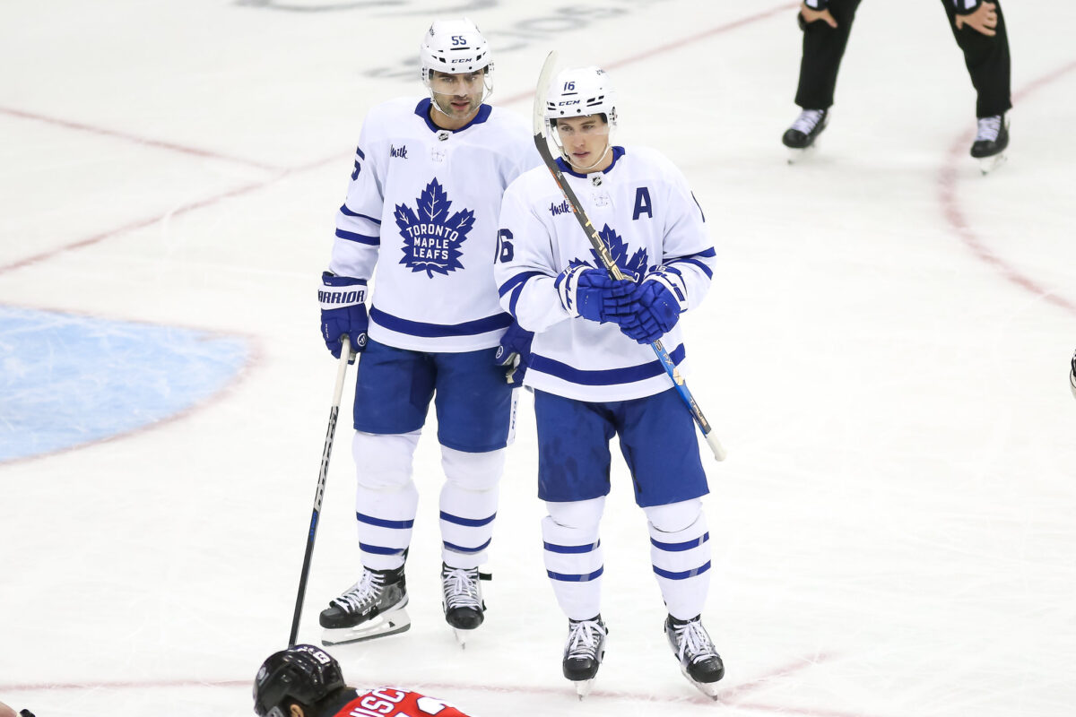 Mitch Marner Mark Giordano Toronto Maple Leafs