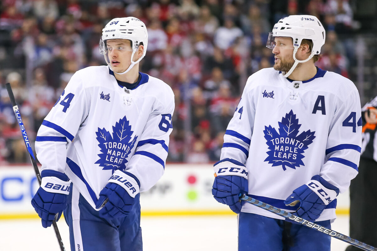 Morgan Rielly David Kampf Toronto Maple Leafs