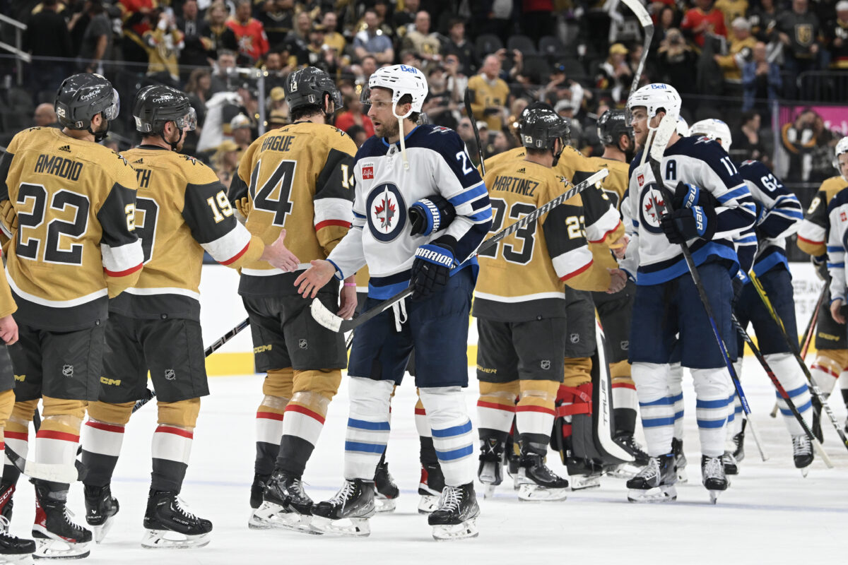 Winnipeg Jets Vegas Golden Knights Handshake Line