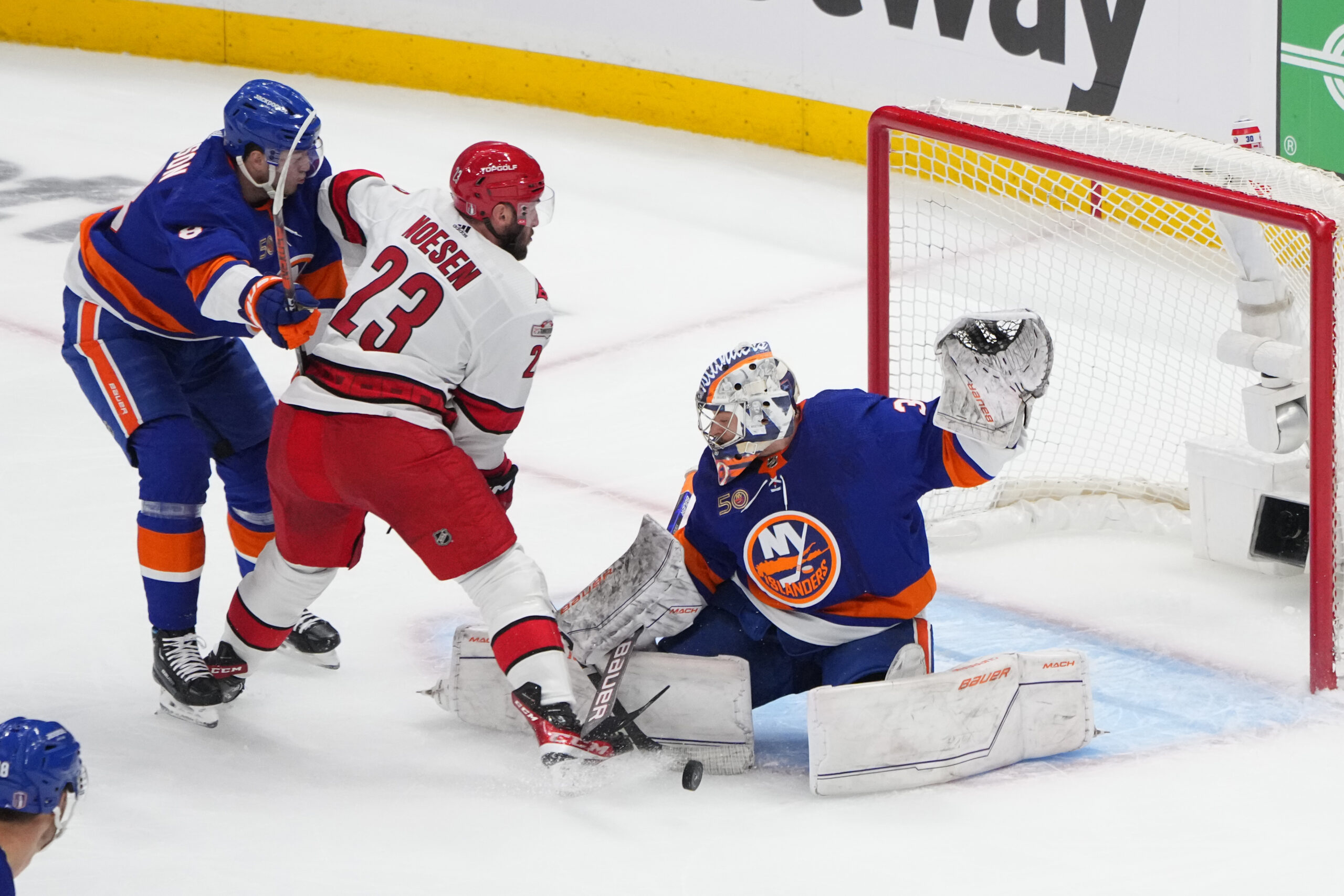 Islanders' Dobson completes comeback against Flames with power-play OT  winner