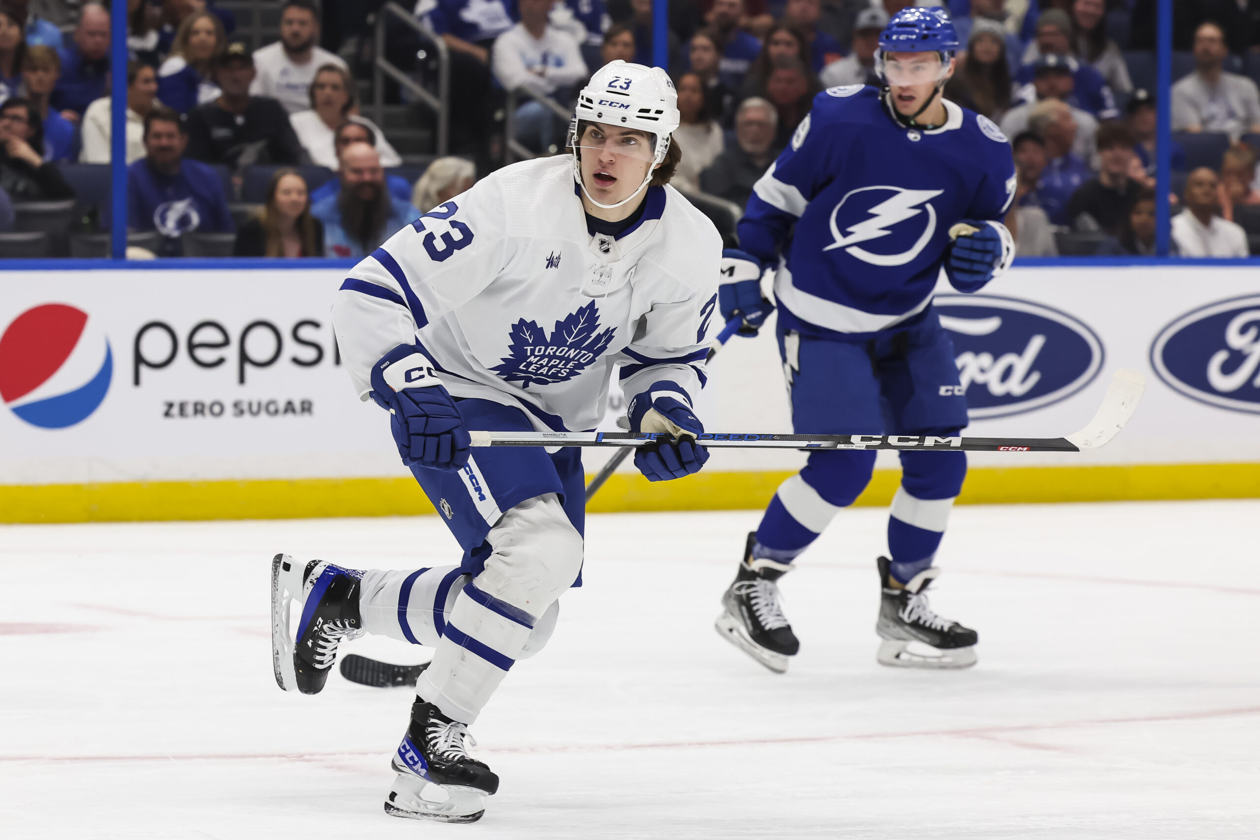 Knies determined to make a name for himself on Maple Leafs roster