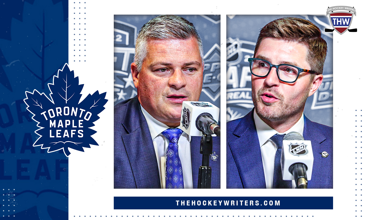 Sheldon Keefe and Kyle Dubas Toronto Maple Leafs