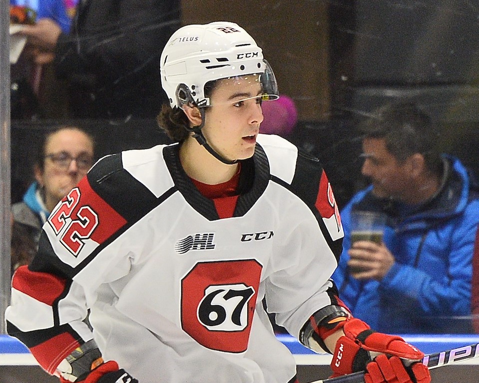 Matthew Mayich, OHL, Ottawa 67s