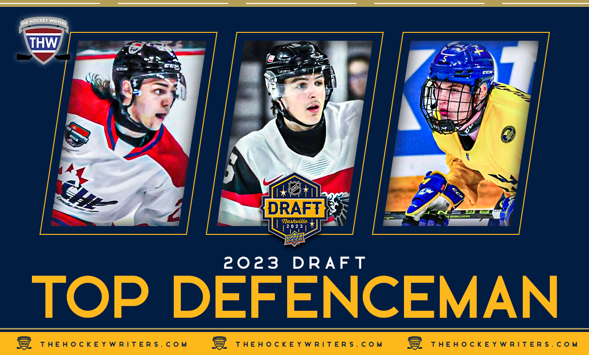 Top Defenceman 2023 NHL Draft David Reinbacher, Tom Willander, Tanner Molendyk