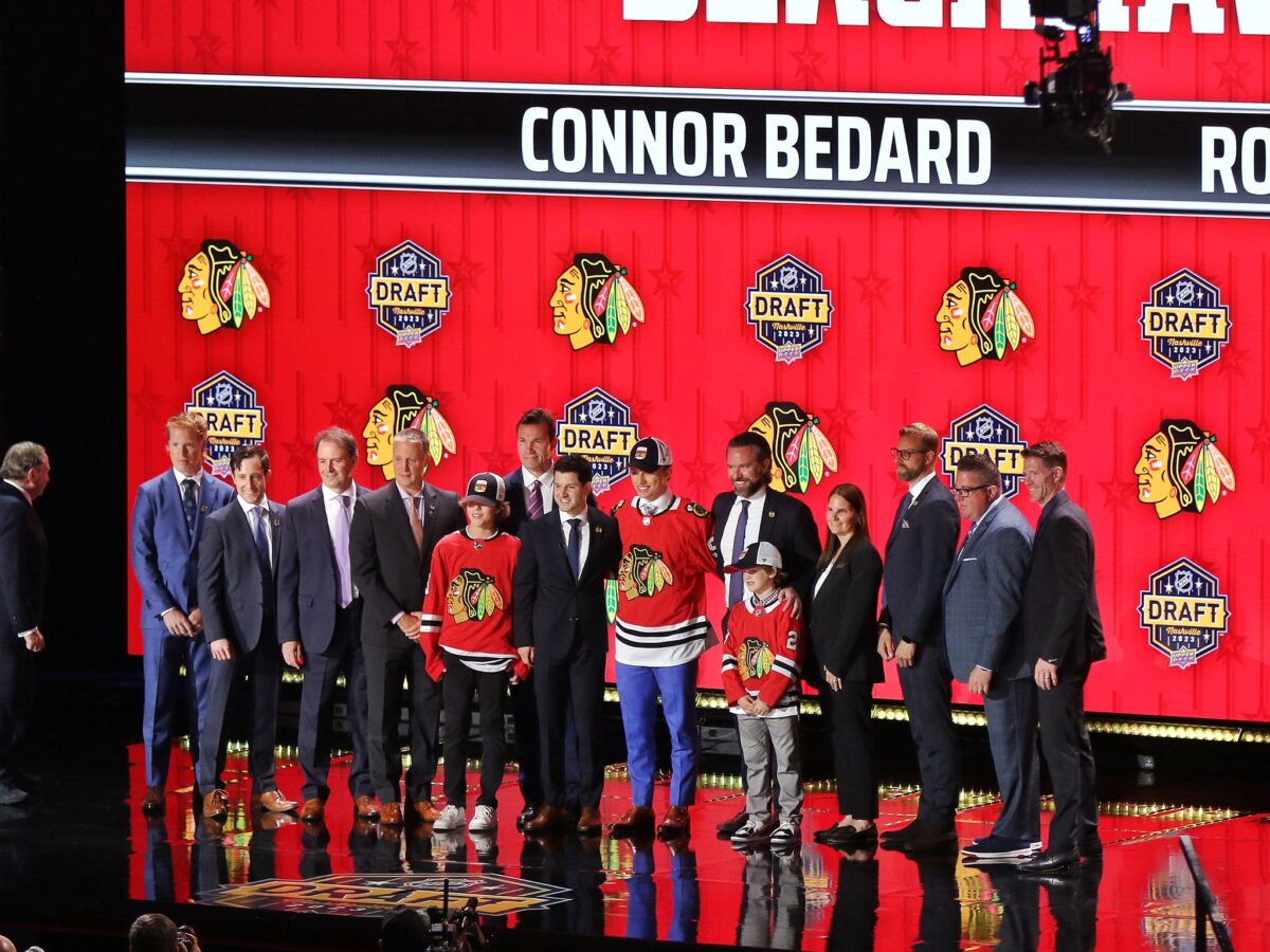 Connor Bedard Chicago Blackhawks 2023 Draft